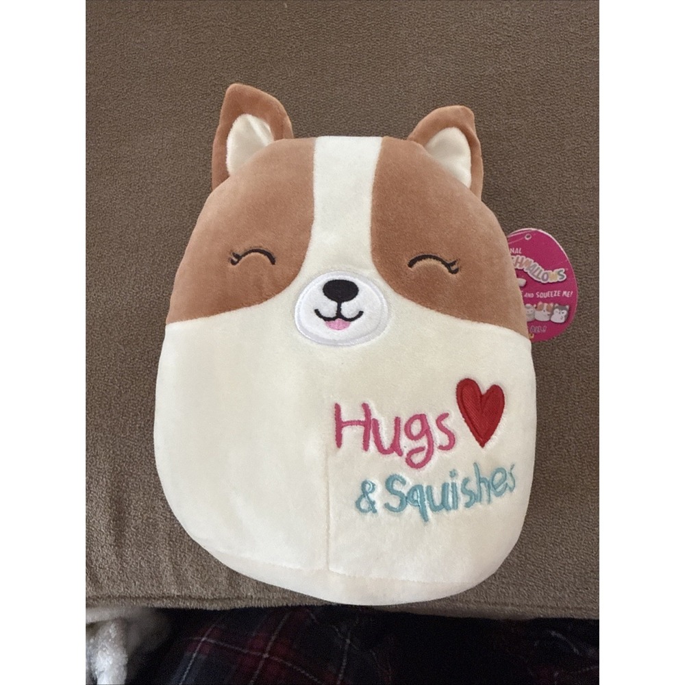 Squishmallows Regina The Corgi 2021 Valentine's Squad 8'' Hugs New (Lexi)